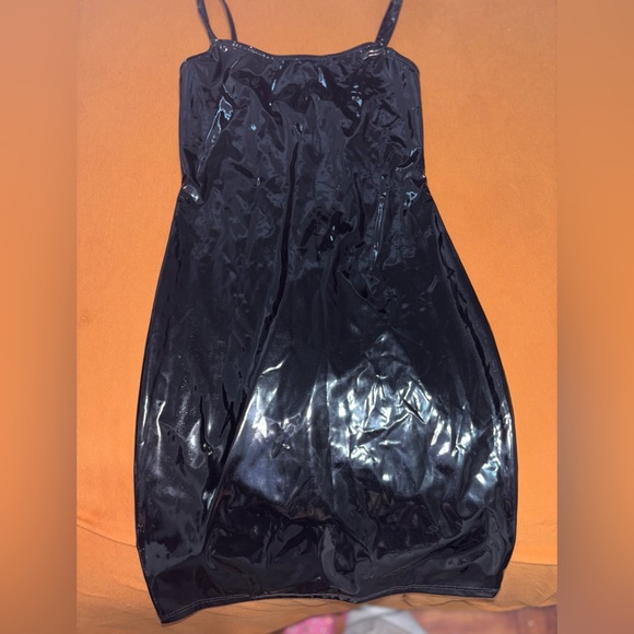 Black latex dress - Picture 1 of 4